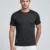 Redbros Black Geometric Cube Pattern Crew Neck T-Shirt for Men - Front View