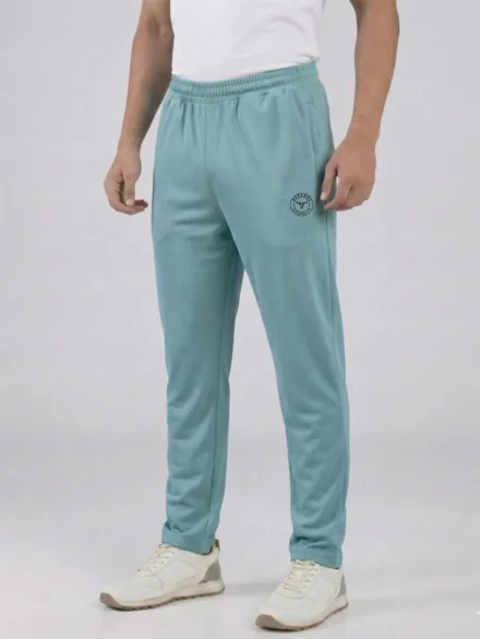 Redbros Premium Sea Green Casual Trackpants for Men Featuring Tailored Fit - Front Pose