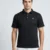 Redbros Black Geometric Pattern Polo T-Shirt for Men - Front Pose
