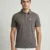Redbros Brown Geometric Pattern Polo T-Shirt for Men - Front Pose